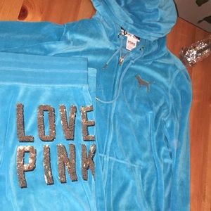 Pink hoodie set